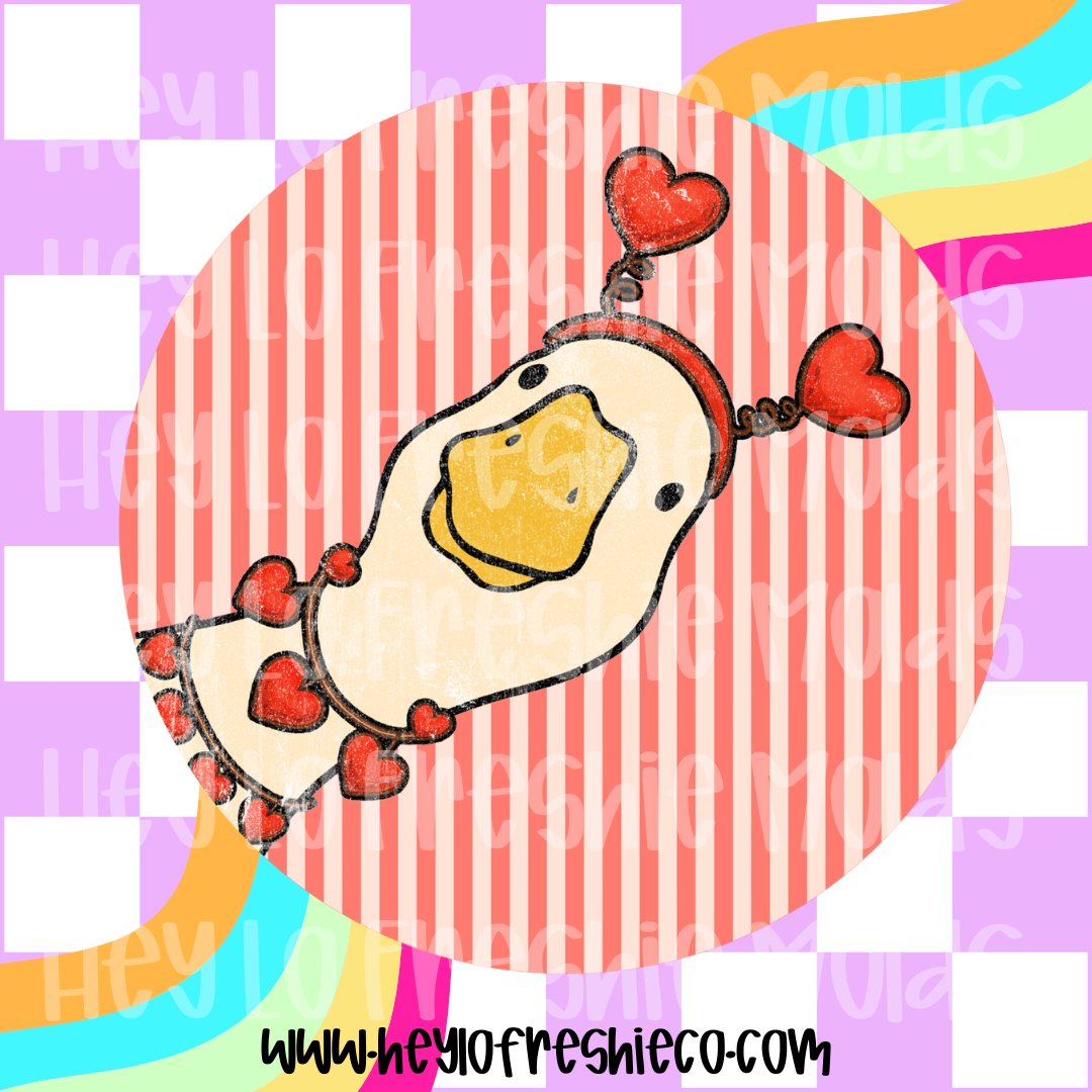 Round Cardstock 092 | Heart Headband Goose