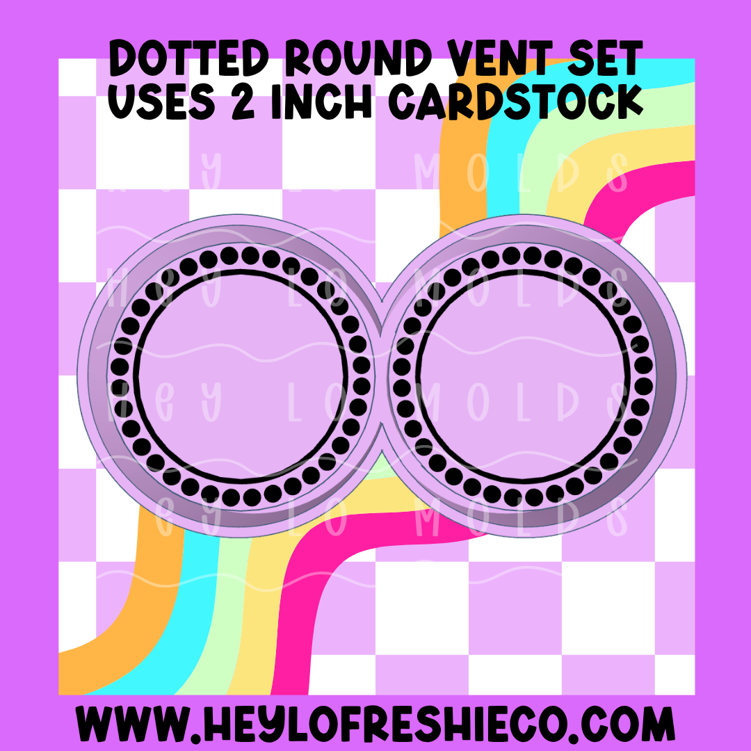 Dotted Round Vent Set Silicone Mold