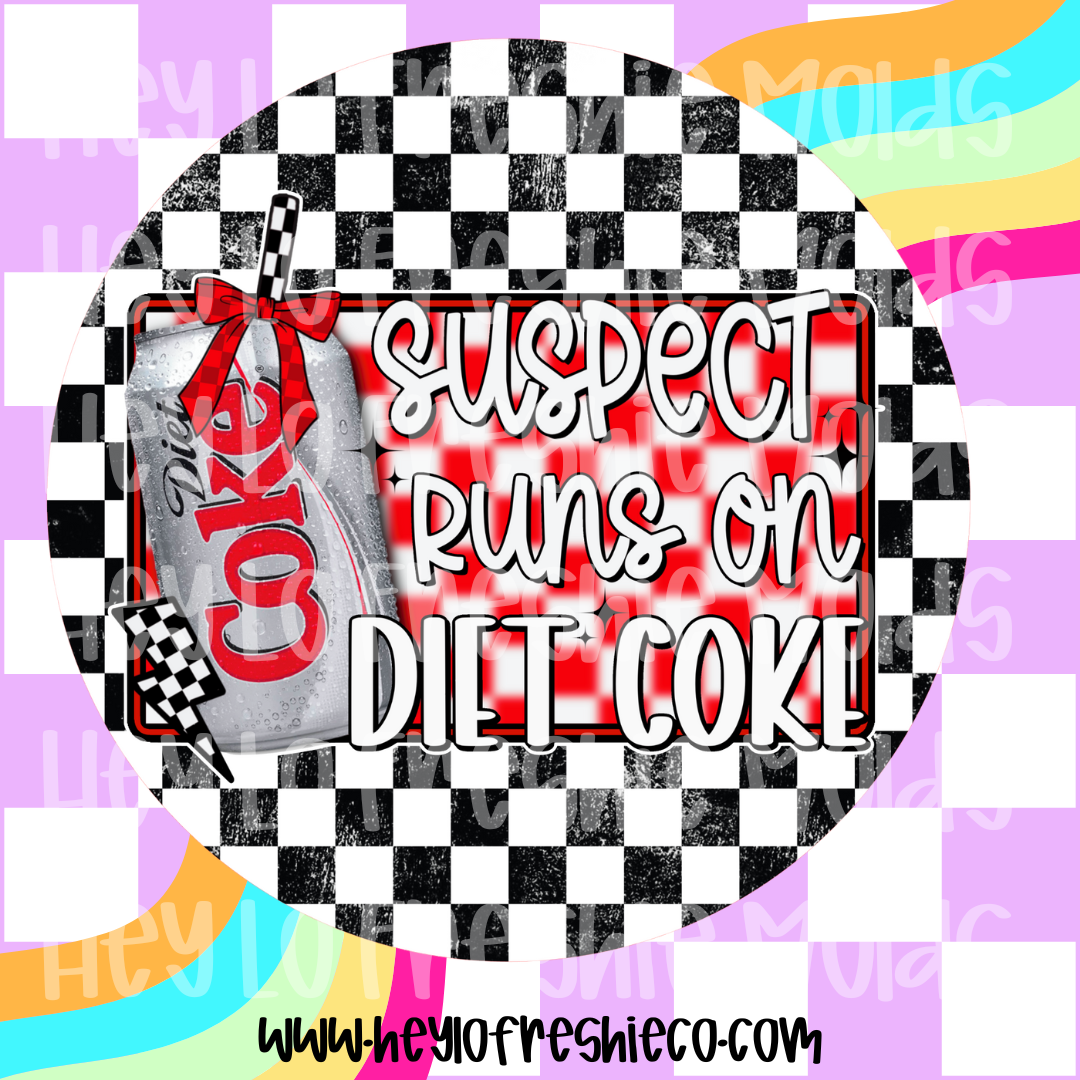 Round Cardstock 174 | Suspect Runs On Diet Coke