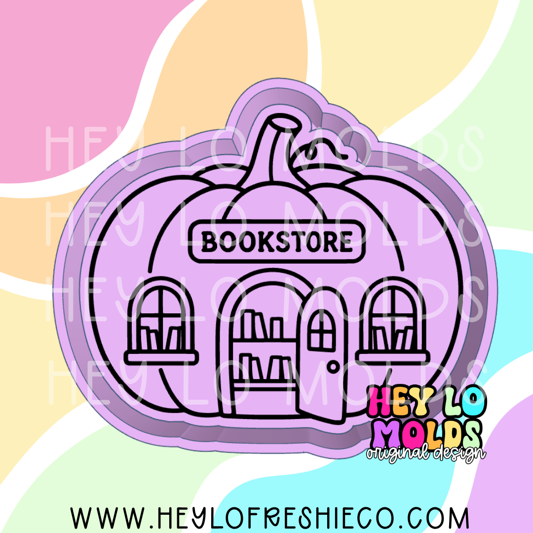 Pumpkin Bookstore Silicone Mold