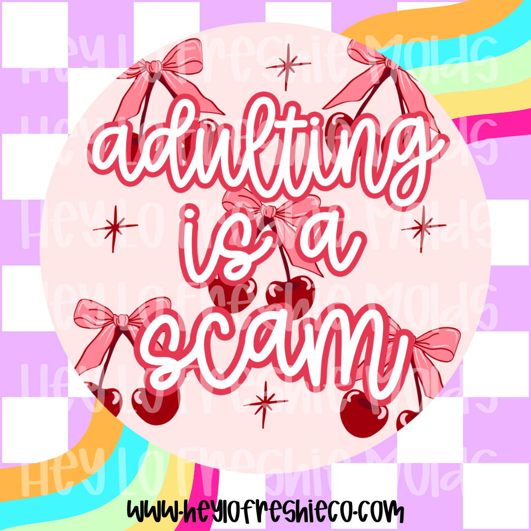 Round Cardstock 003 | Adulting Is A Scam