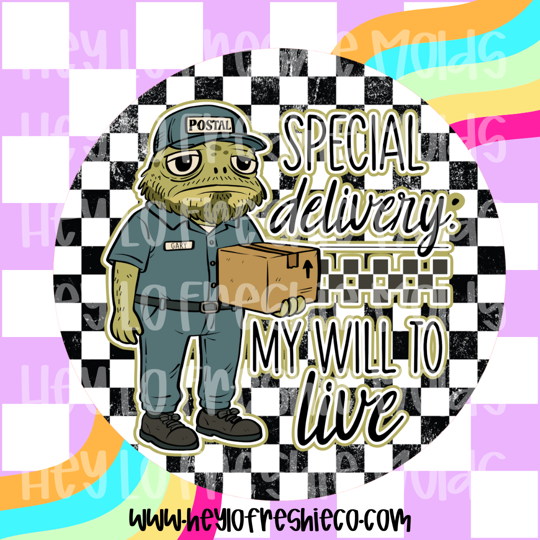 Round Cardstock 162 | Special Delivery: My Will To Live