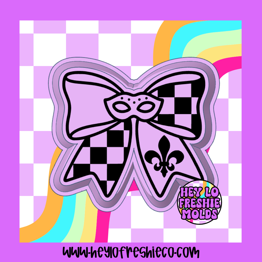 Mardi Gras Bow Silicone Mold