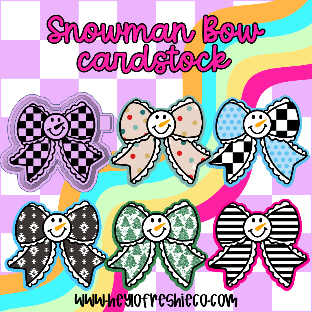 Cardstock Grab Bag | Snowman Bow