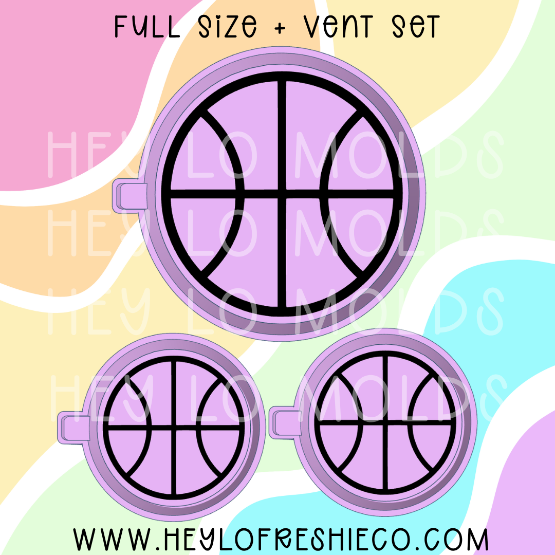 Basketball Silicone Mold + Vent Set