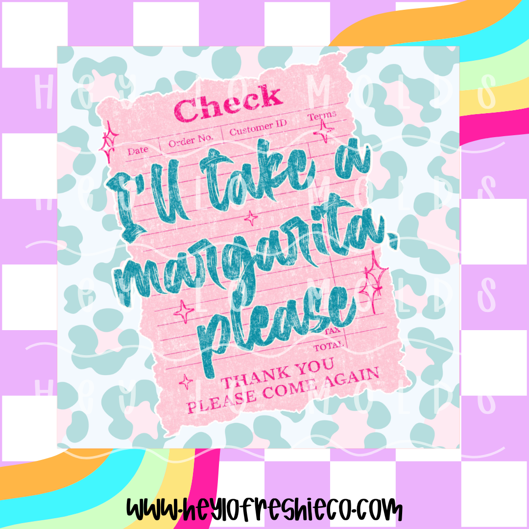 Square Cardstock | I'll Take A Margarita Please