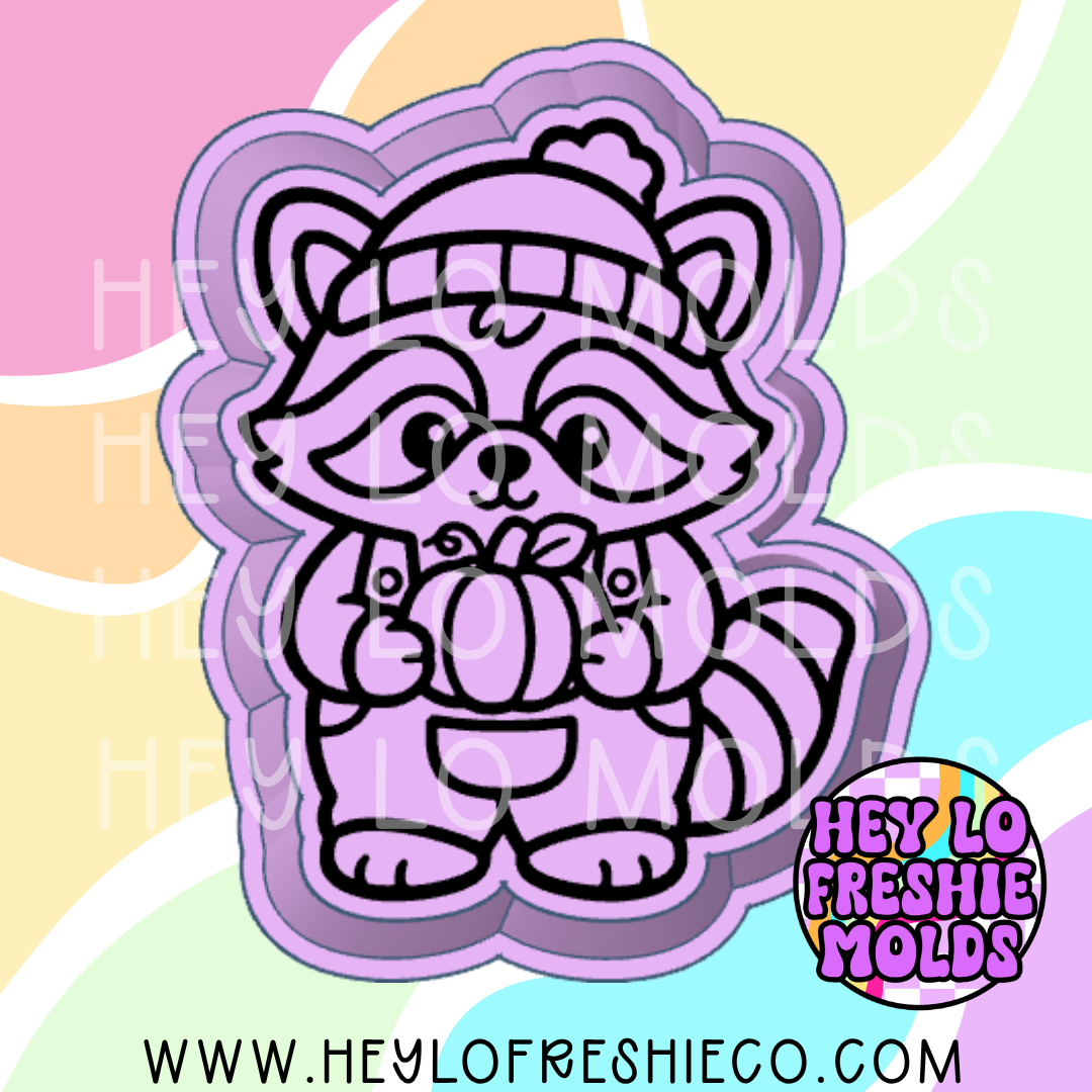 Pumpkin Raccoon Silicone Mold