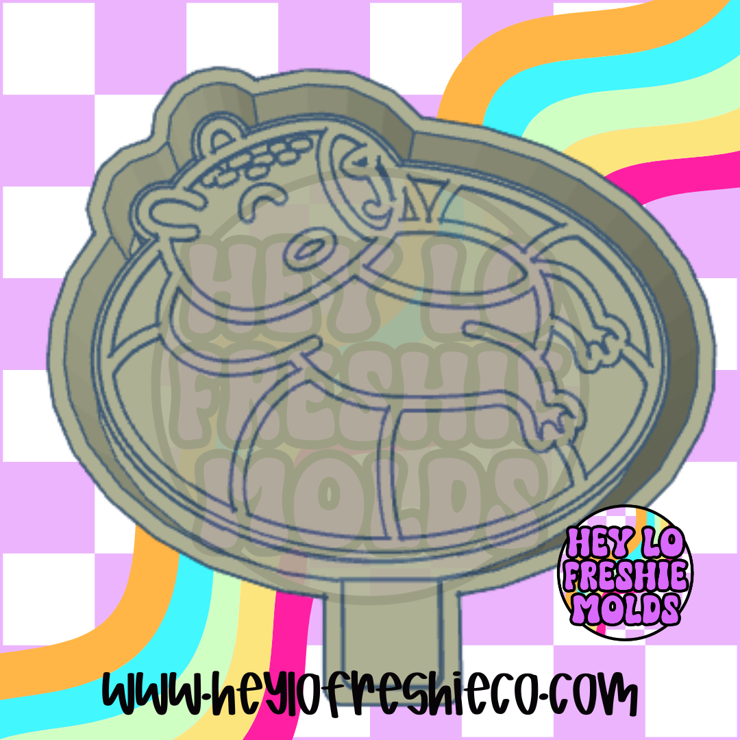 Capybara on Pool Floatie Silicone Mold