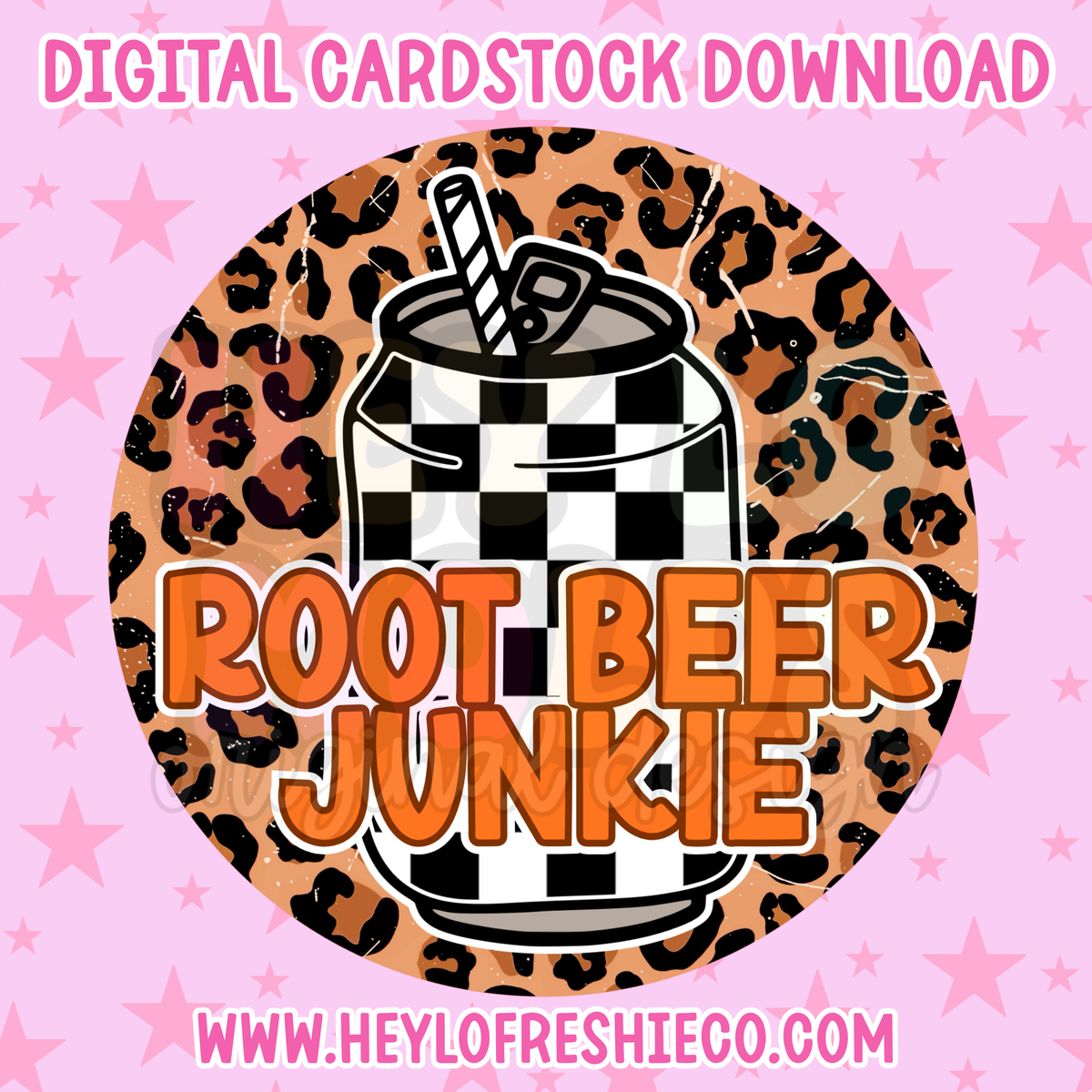 Digital Cardstock: Root Beer Junkie