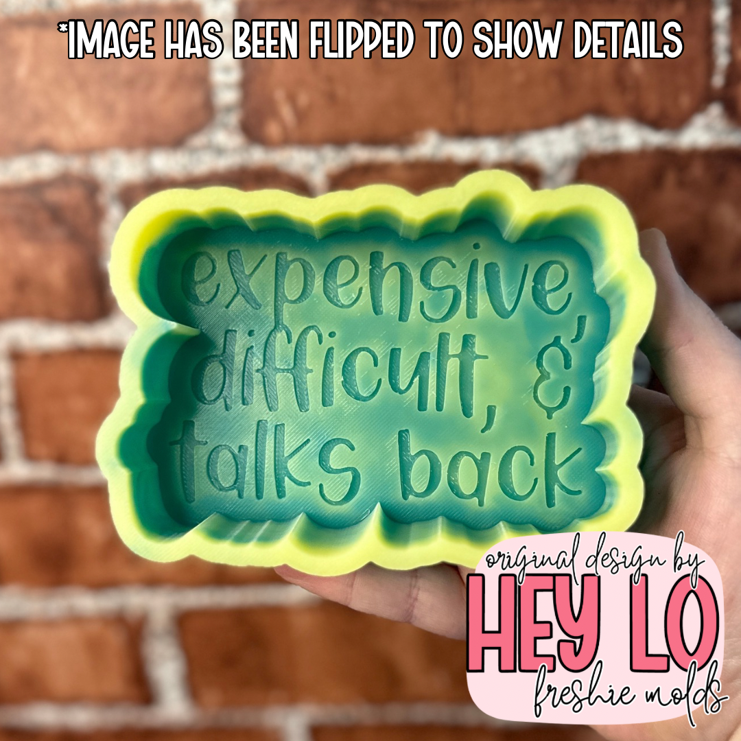 Expensive Difficult and Talks Back Silicone Mold