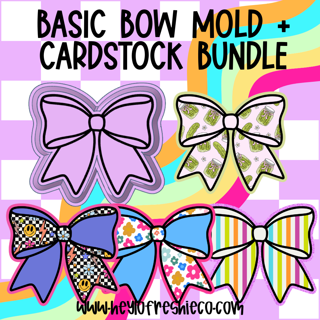 Basic Bow Mold + Cardstock Bundle