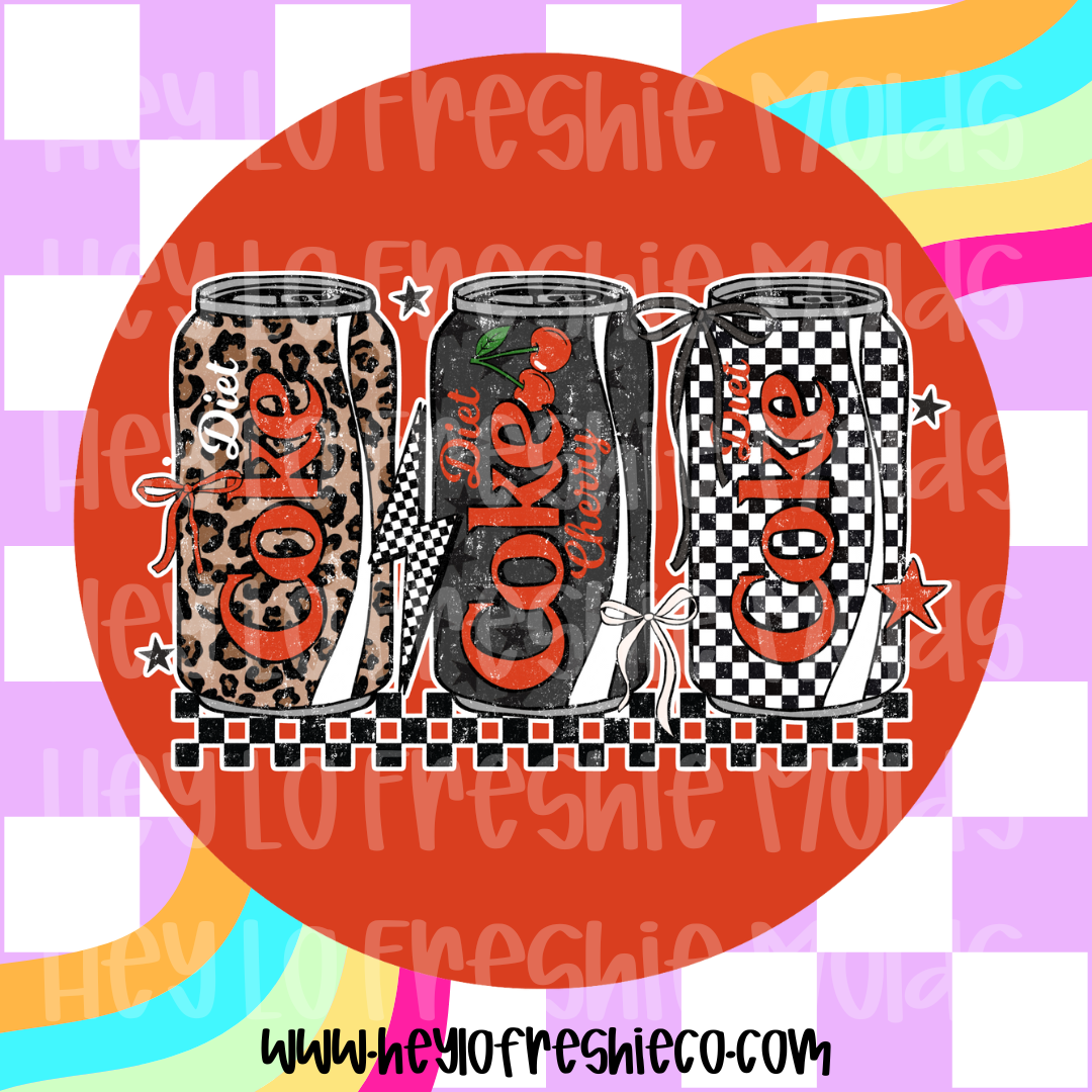 Round Cardstock 035 | Cherry Diet Coke