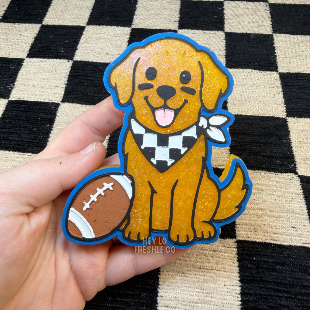 Football Golden Retriever Silicone Mold