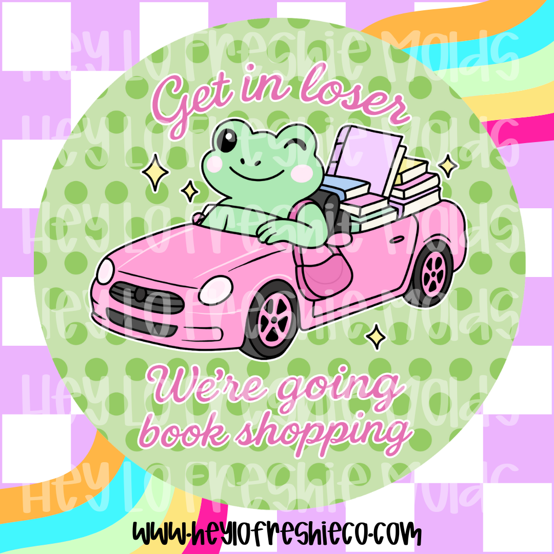 Round Cardstock 082 | Get In Loser We're Going Book Shopping