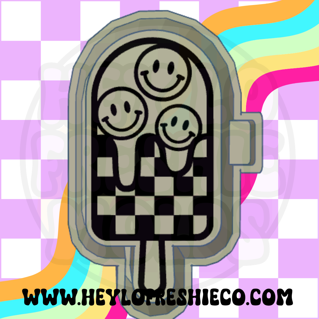 Checkered Popsicle Silicone Mold