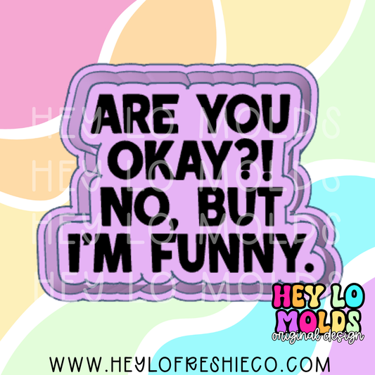 Are You Okay? No, But I'm Funny Silicone Mold