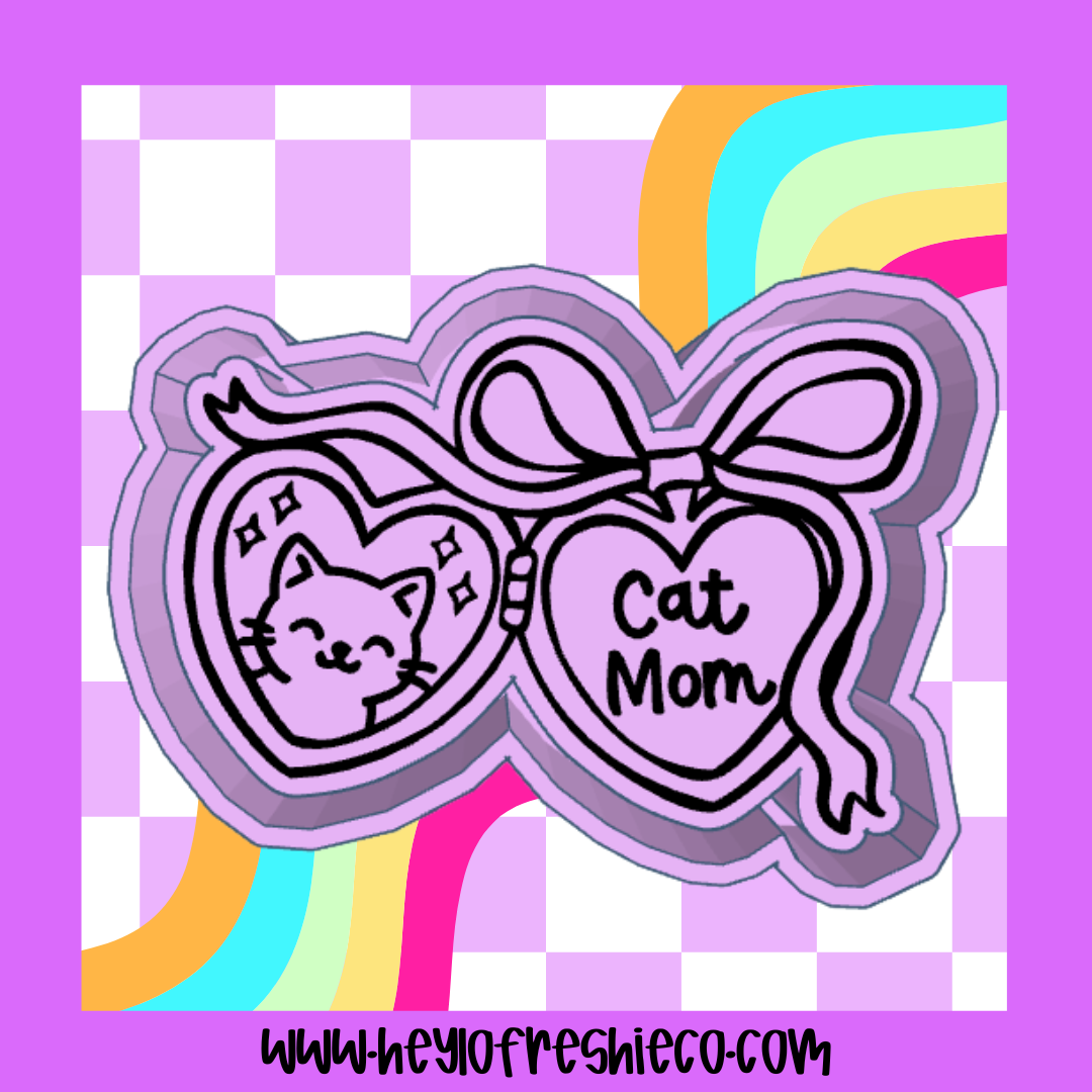 Cat Mom Locket Silicone Mold