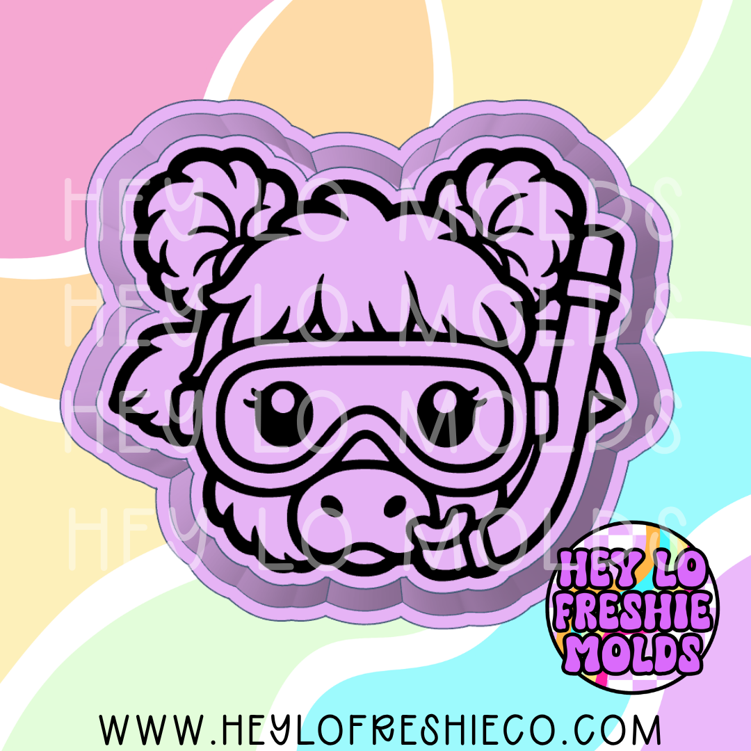Scuba Cow Silicone Mold