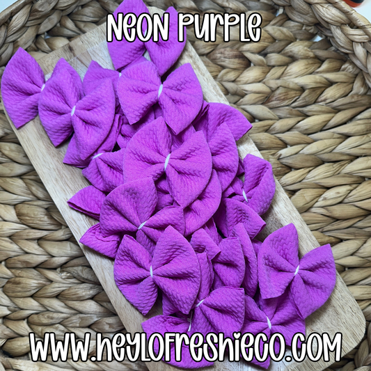 Freshie Bow: Neon Purple