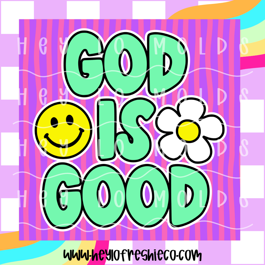 Square Cardstock | Striped God Is Good