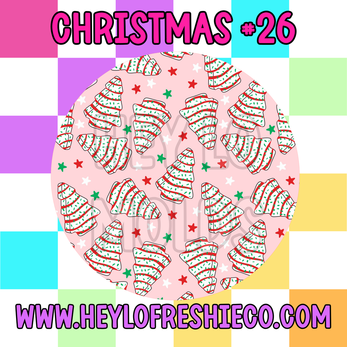 Pick Your Own (2 Inch Round) Cardstock - Christmas