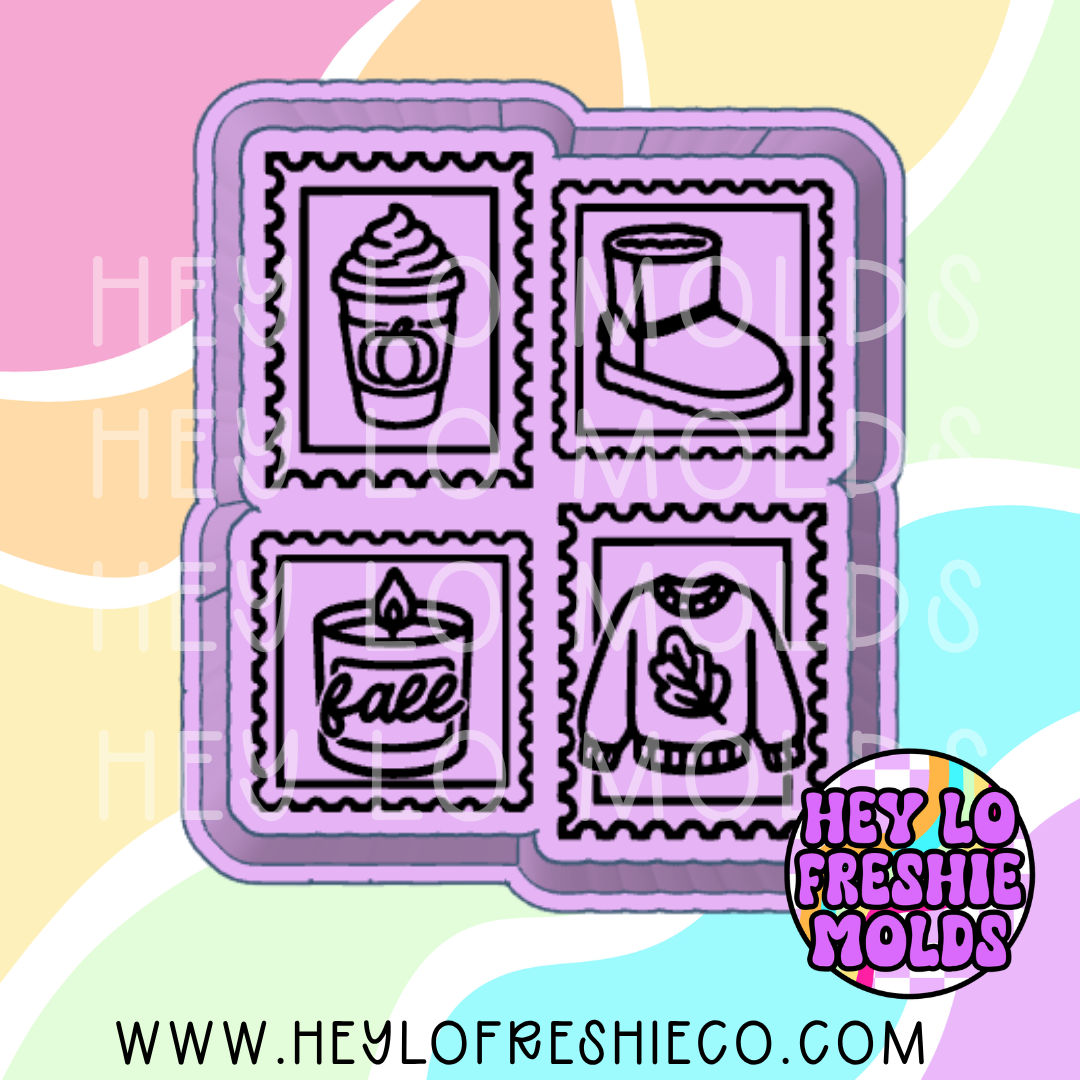 Fall Girly Stamps Silicone Mold