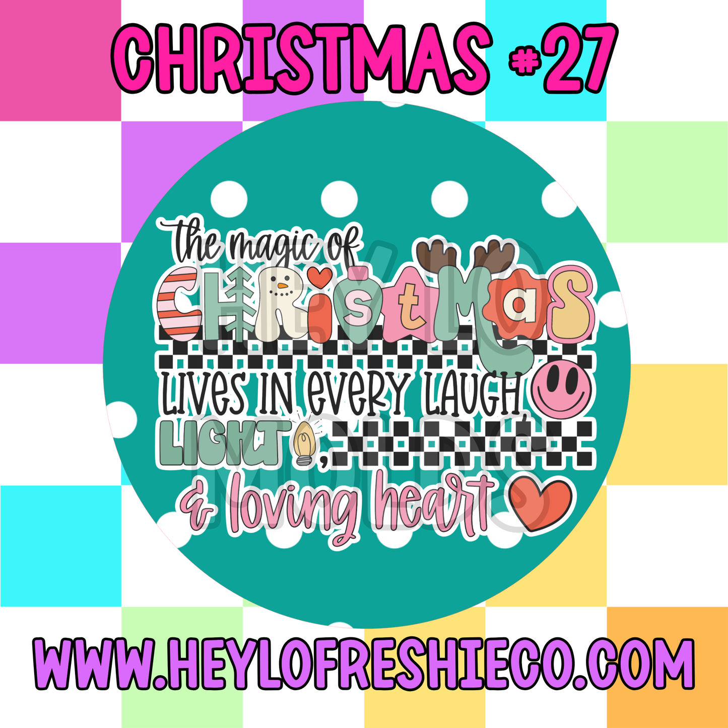 Pick Your Own (2 Inch Round) Cardstock - Christmas