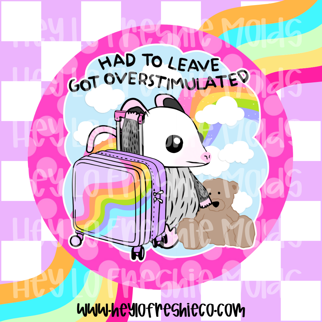 Round Cardstock 091 | Had To Leave Got Overstimulated