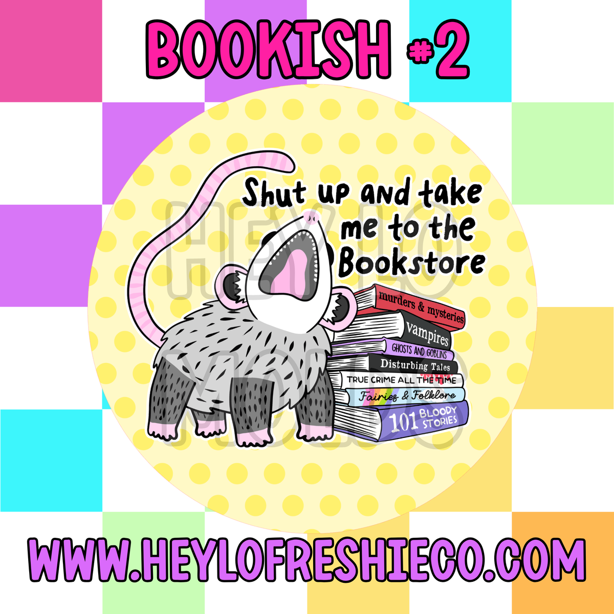Pick Your Own (2.5 Inch Round) Cardstock - Bookish