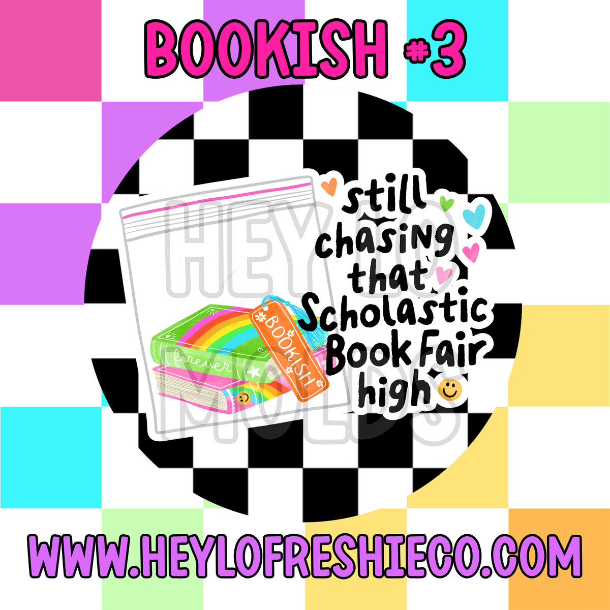 Pick Your Own (2.5 Inch Round) Cardstock - Bookish