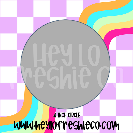 4 Inch Blank Circle Silicone Mold