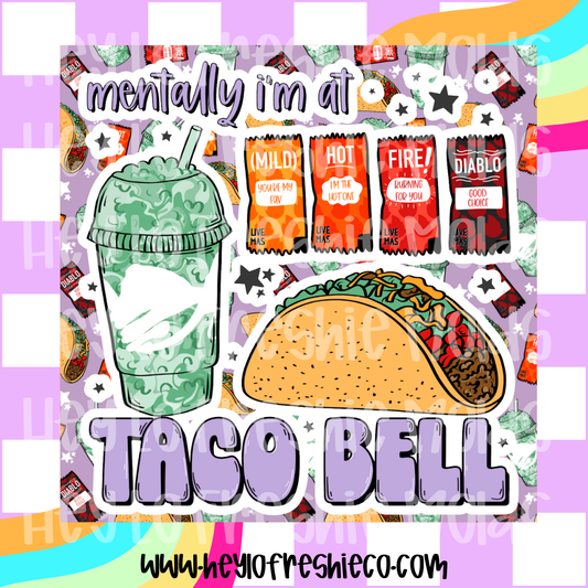 Square Cardstock | Mentally At Taco Bell