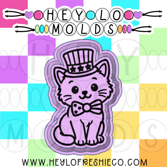 Patriotic Cat Silicone Mold