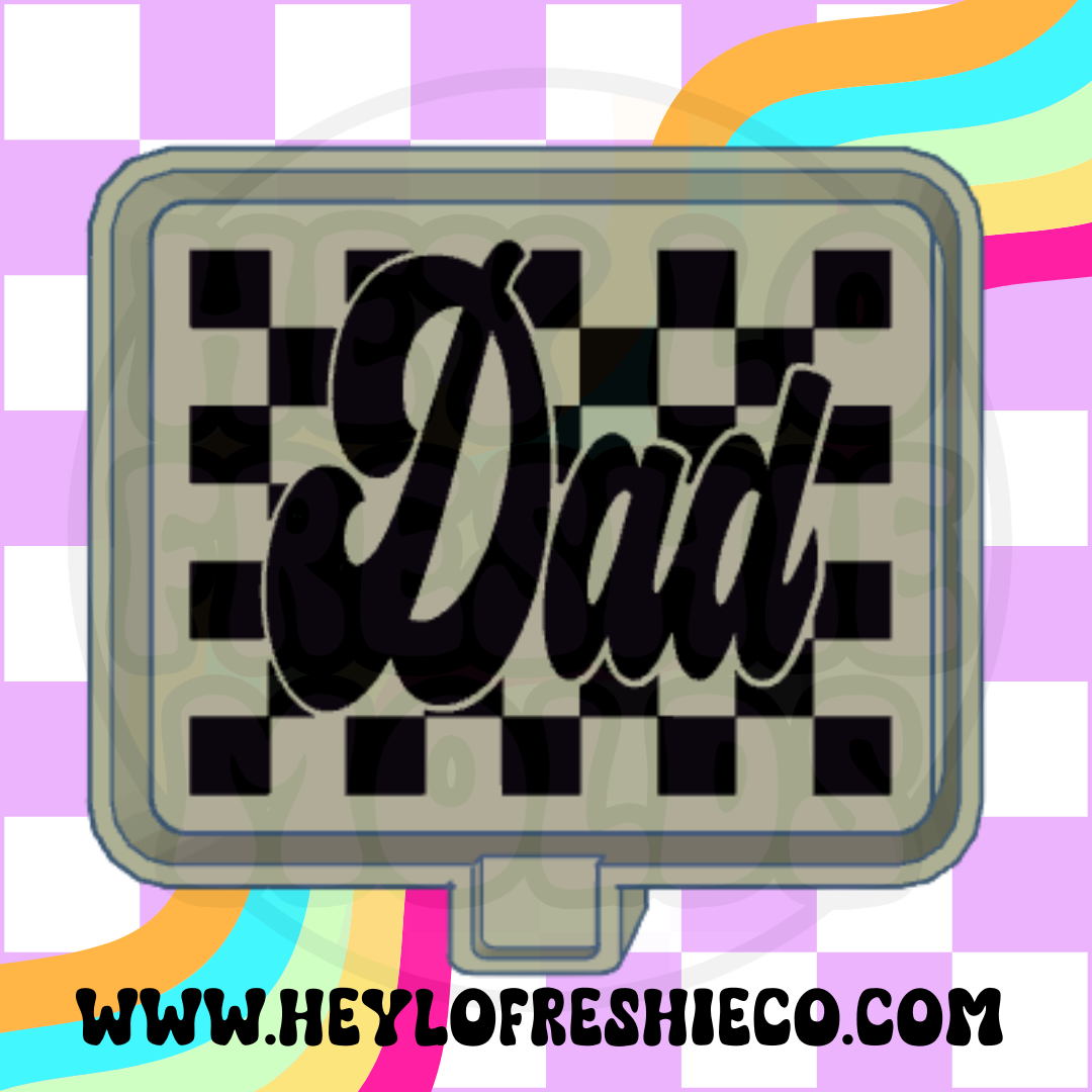 Checkered Dad Silicone Mold