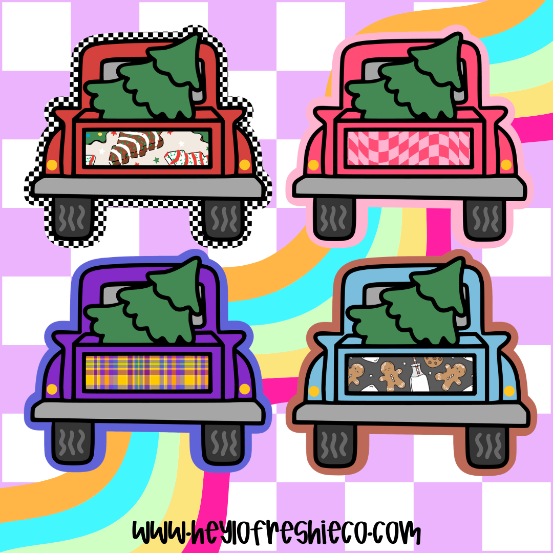 Cardstock Grab Bag | Christmas Tree Truck