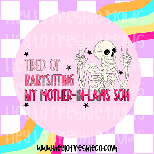 Round Cardstock 193 | Tired Of Babysitting My Mother In Laws Son
