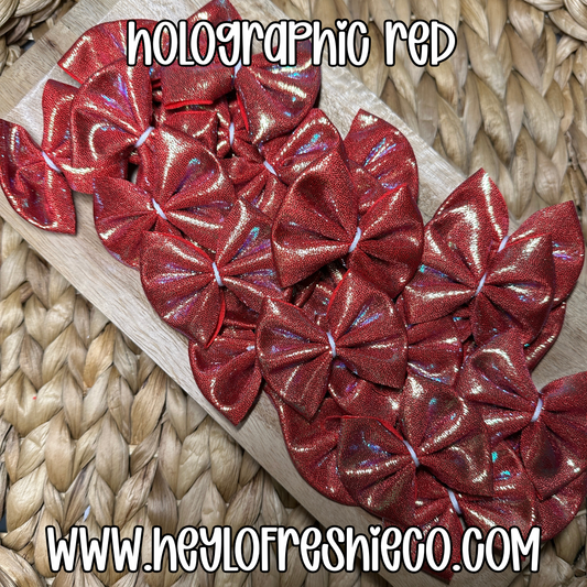 Freshie Bow: Holographic Red
