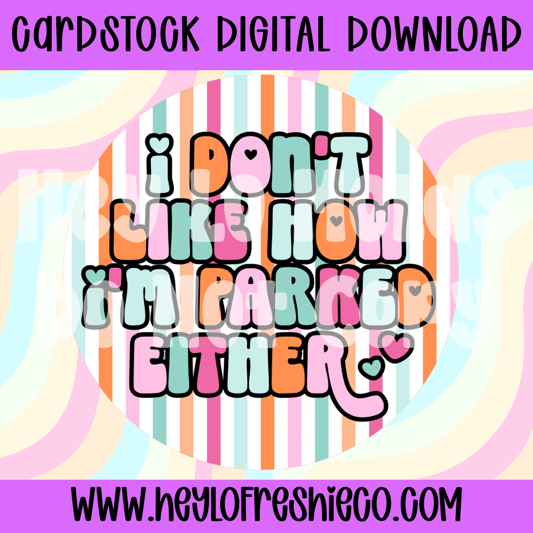 Digital Cardstock: February Round/Square Drive