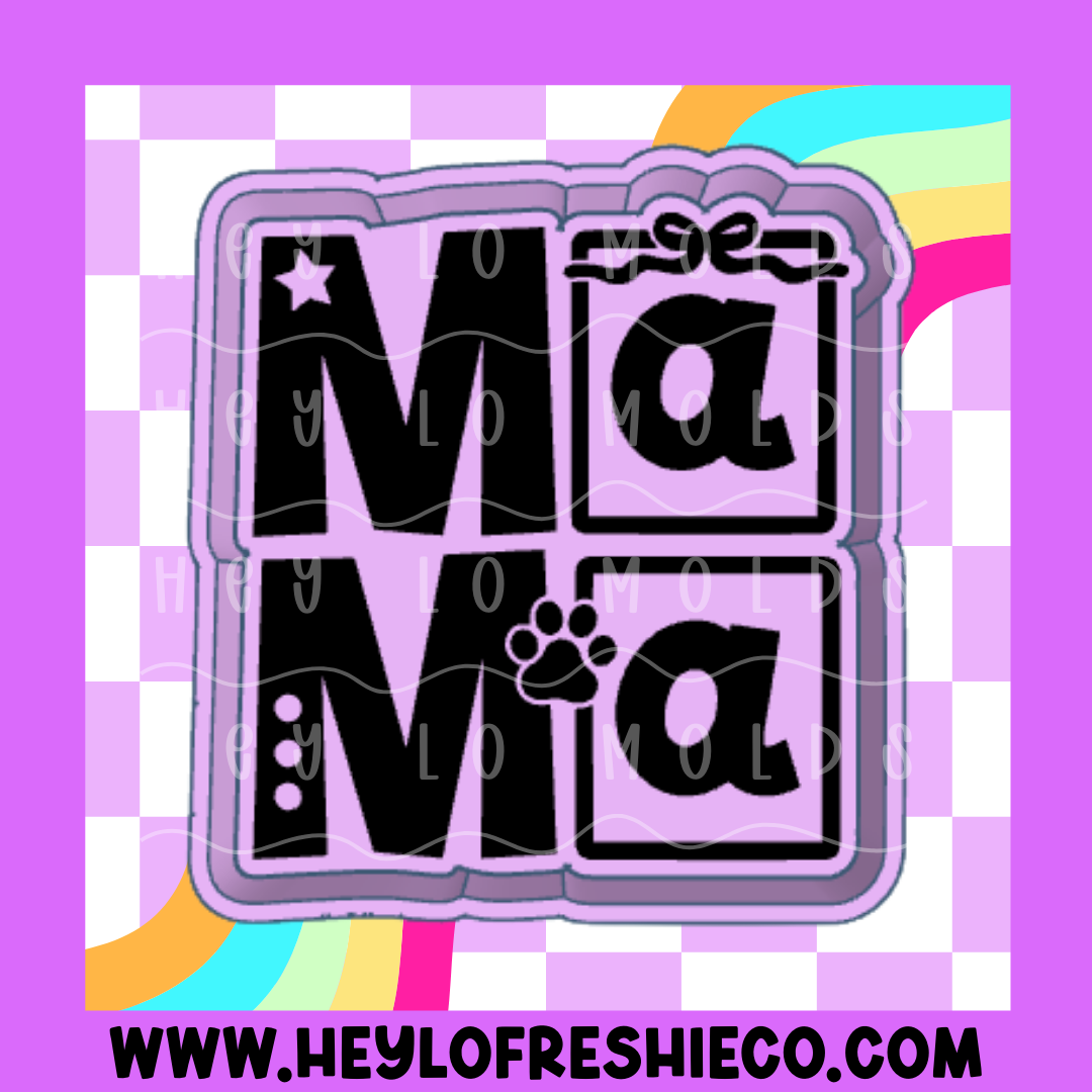 Paw Mama Letters Silicone Mold