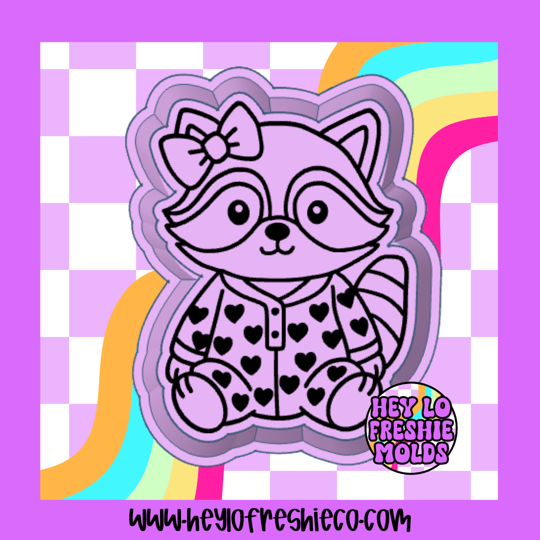 Pajama Raccoon Silicone Mold