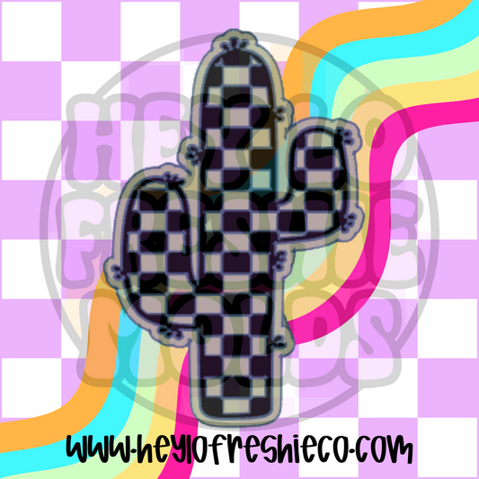 Checkered Cactus Silicone Mold