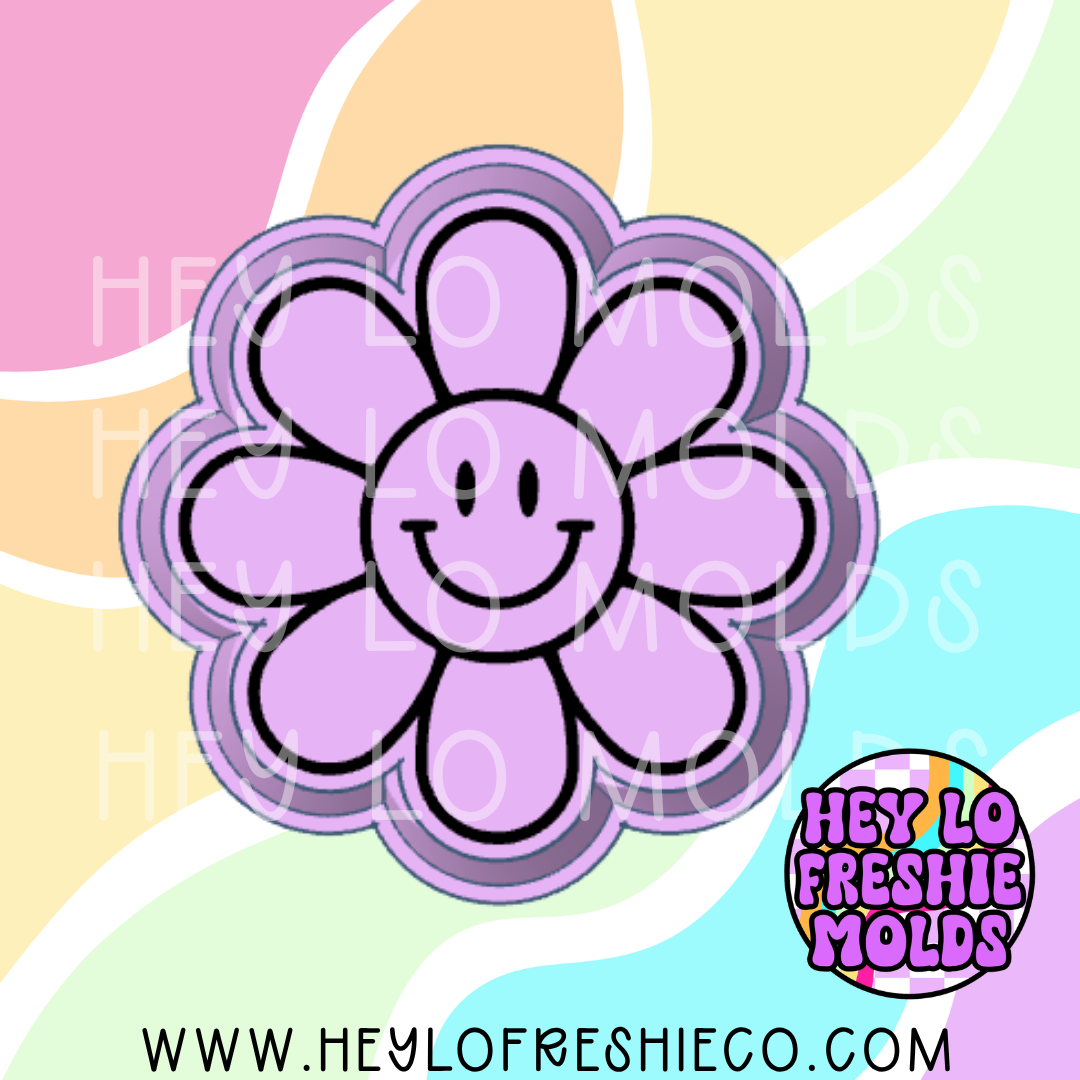 Smiley Flower Silicone Mold