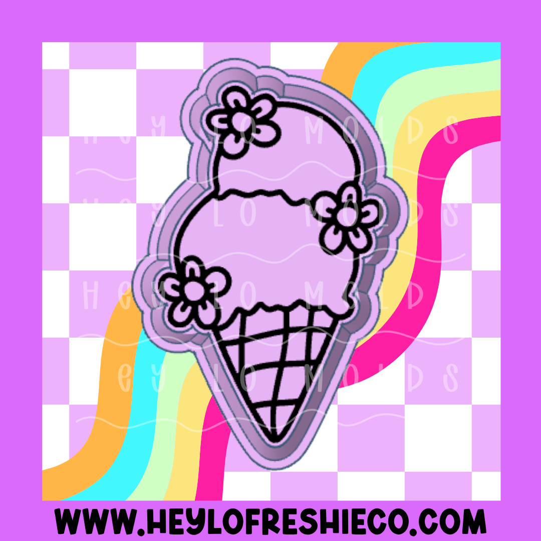 Double Scoop Ice Cream Silicone Mold