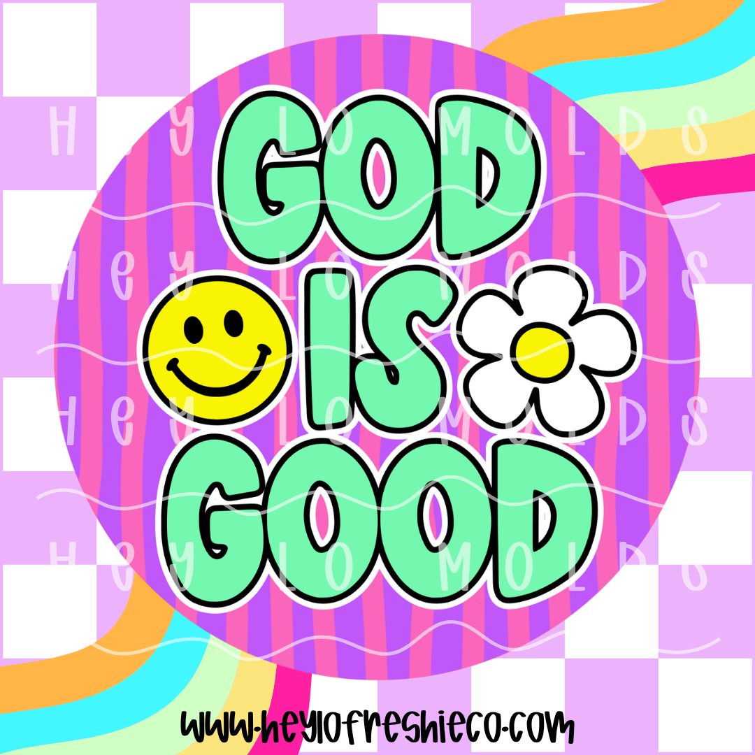 Round Cardstock 168 | Striped God Is Good