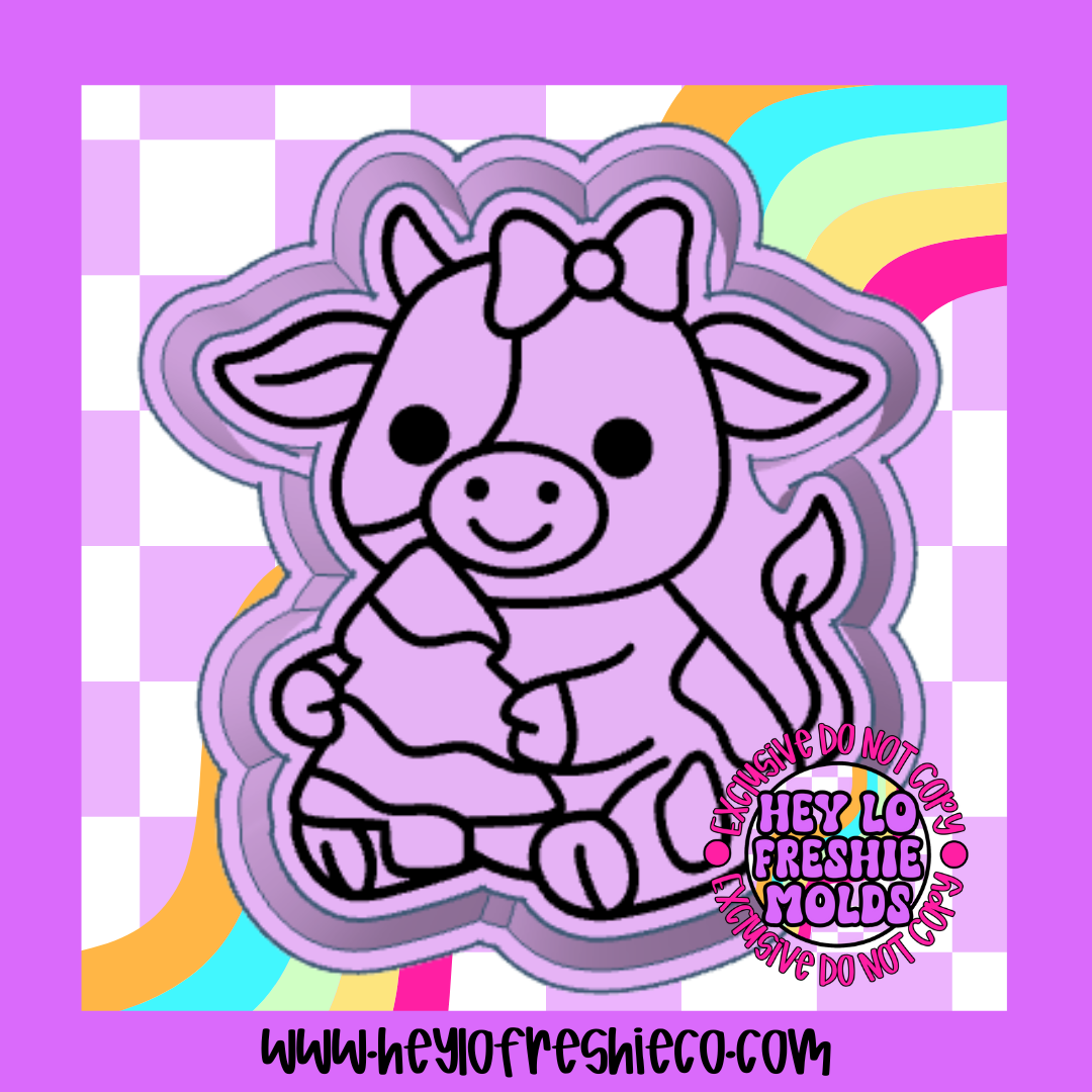 Cutie Cow With Snack Cake Silicone Mold