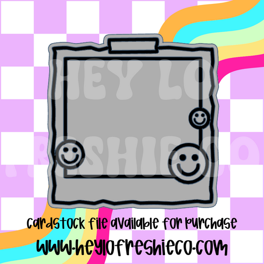 Smiley Polaroid Silicone Mold