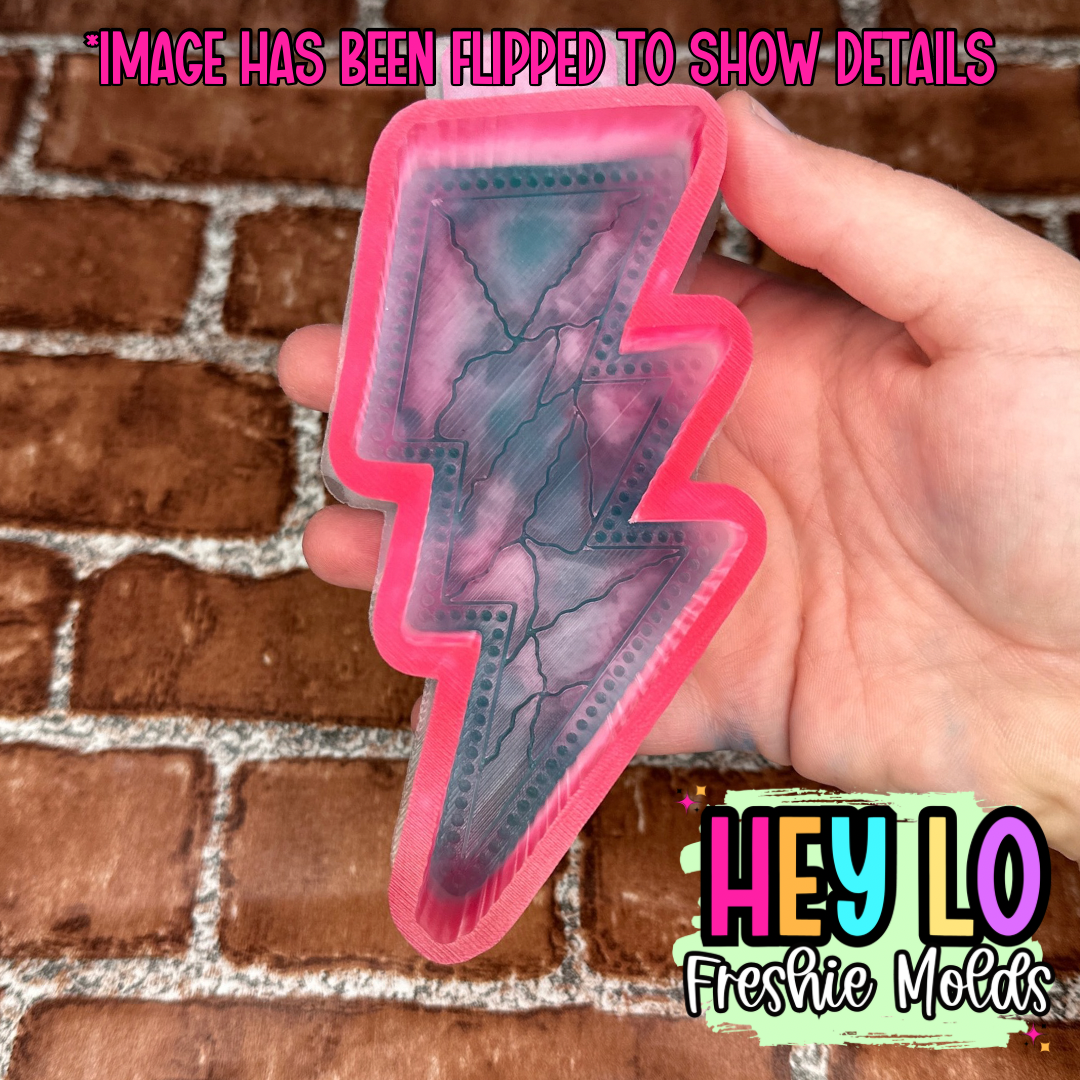 Marbled Lightning Bolt Silicone Mold