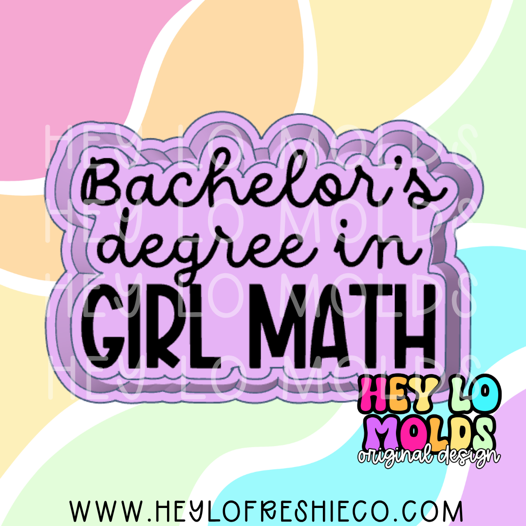 Bachelors Degree In Girl Math Silicone Mold