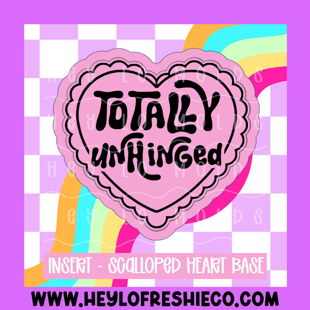 Scalloped Heart Insert - Totally Unhinged