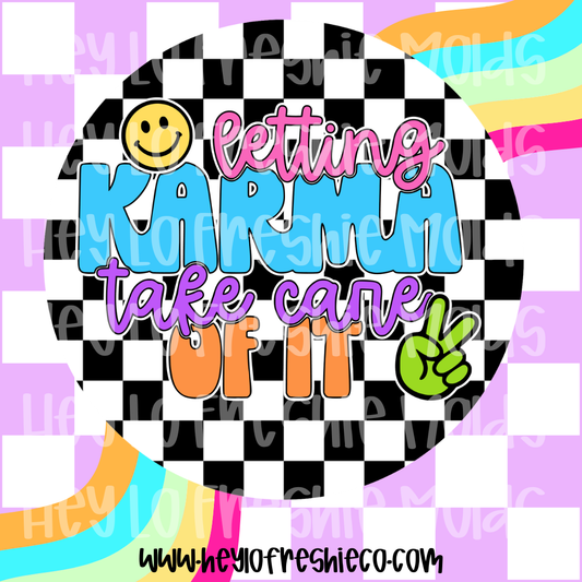 Round Cardstock 122 | Letting Karma Take Care Of It